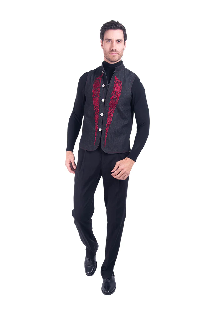 Chaleco Hombre Bordado Talabartería - Imagen 5