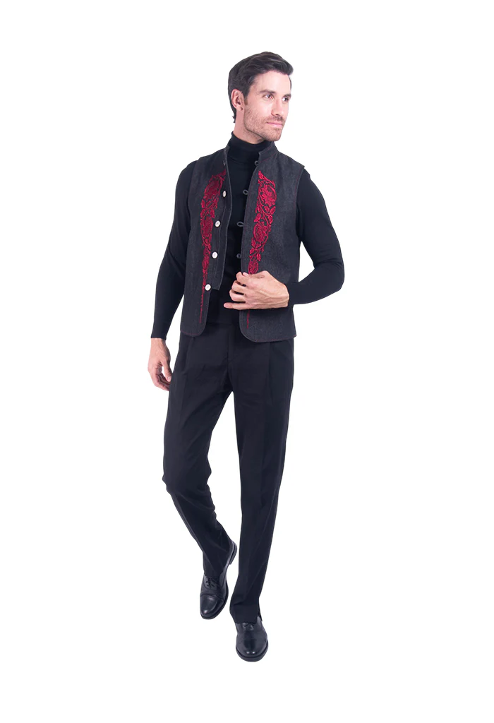 Chaleco Hombre Bordado Talabartería - Imagen 8