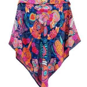 Poncho  Día de Muertos Catrina