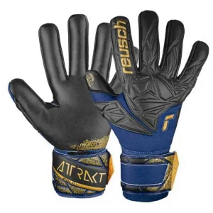 GUANTE ARQUERO REUSCH  ATTRAKT GOLD X GK24 AZULINO/DORADO/NEGRO
