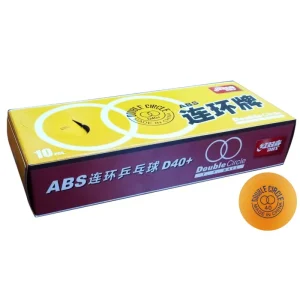 PELOTA PING PONG DOBLE CIRCULO NARANJA 10 UNIDADES