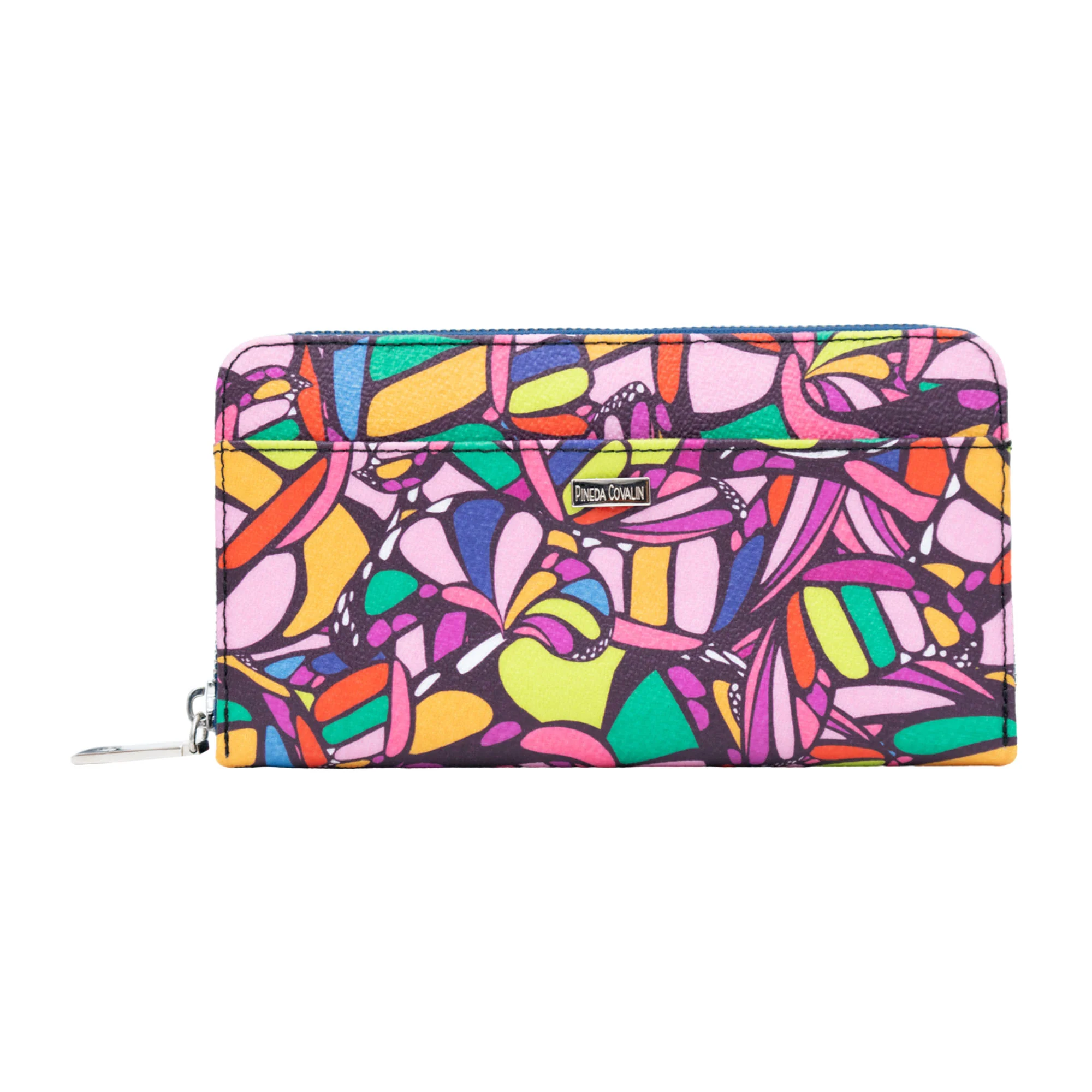 Cartera Grande Vinil Mariposa Abstracta - Imagen 9