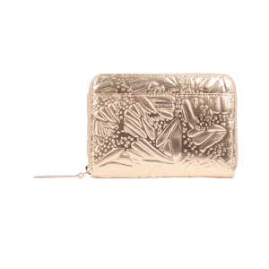 Cartera Mediana Piel Grabado Mariposa