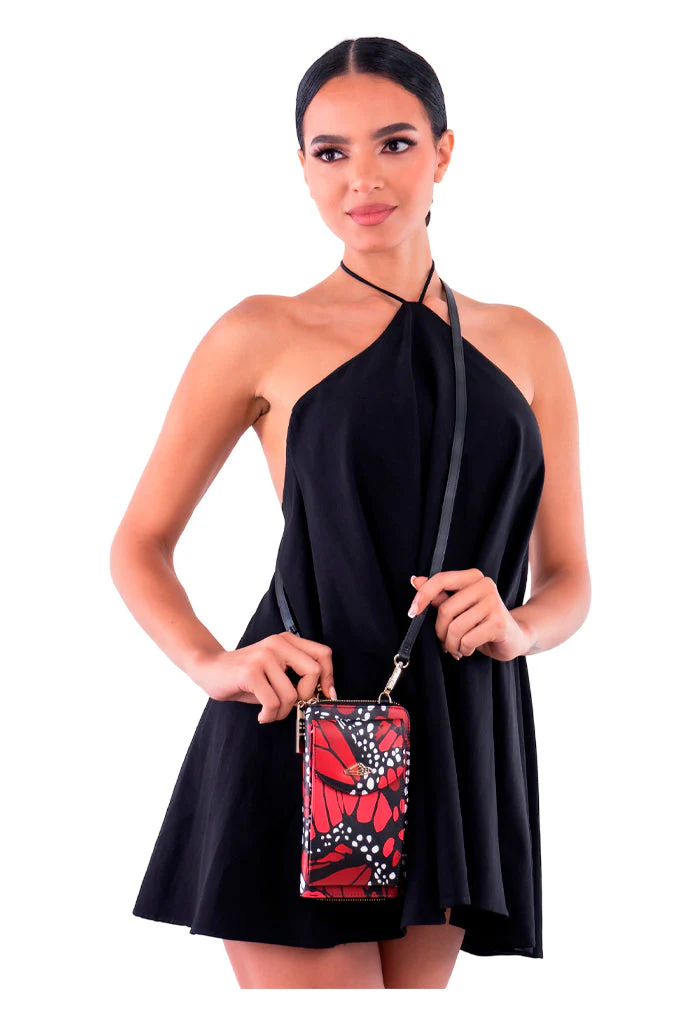 Porta Celular Peek Saffiano Mariposa Macro - Imagen 9