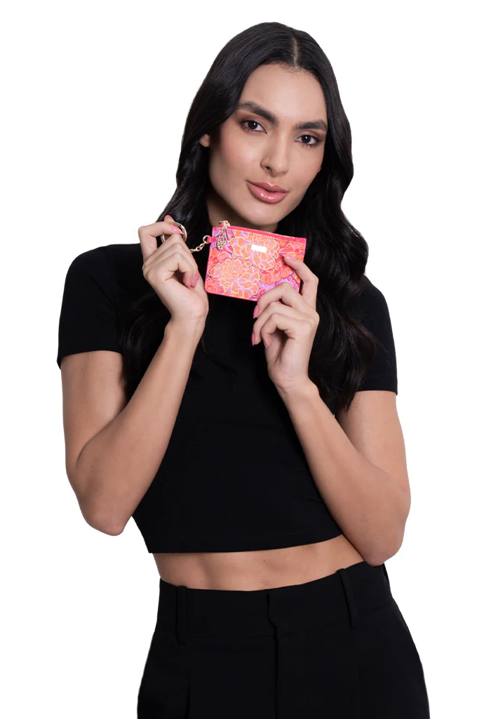 Tarjetero c/llavero Neek Saffiano Cempasúchil - Imagen 7