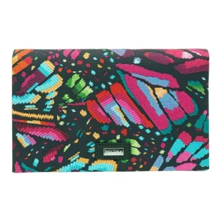 Bolsa Hook con Cadena Negro Mariposa Bordada