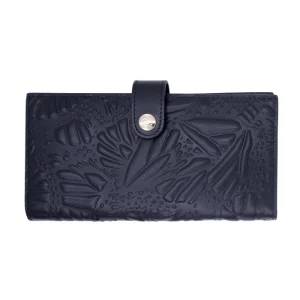 Cartera Grande Xook Piel Grabado Mariposa