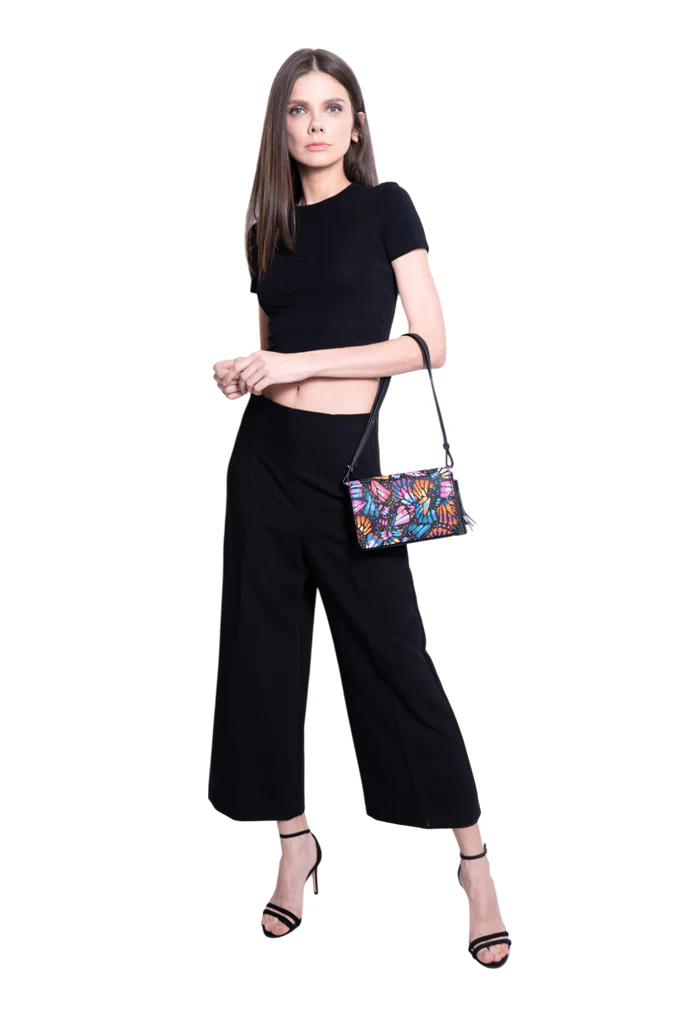 Bolsa Crossbody Cha Mariposa Bordada - Imagen 6