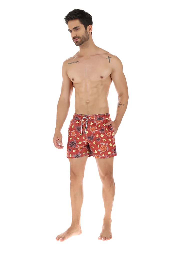 Traje de Baño Tortuga Marina Rojo - Imagen 5