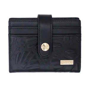 Tarjetero Meent de Piel Grabado Mariposa