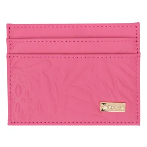 Tarjetero Kuxtal Piel Grabado Mariposa