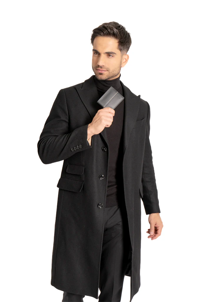 Cartera Semiak Negra Forro Peyote - Imagen 4