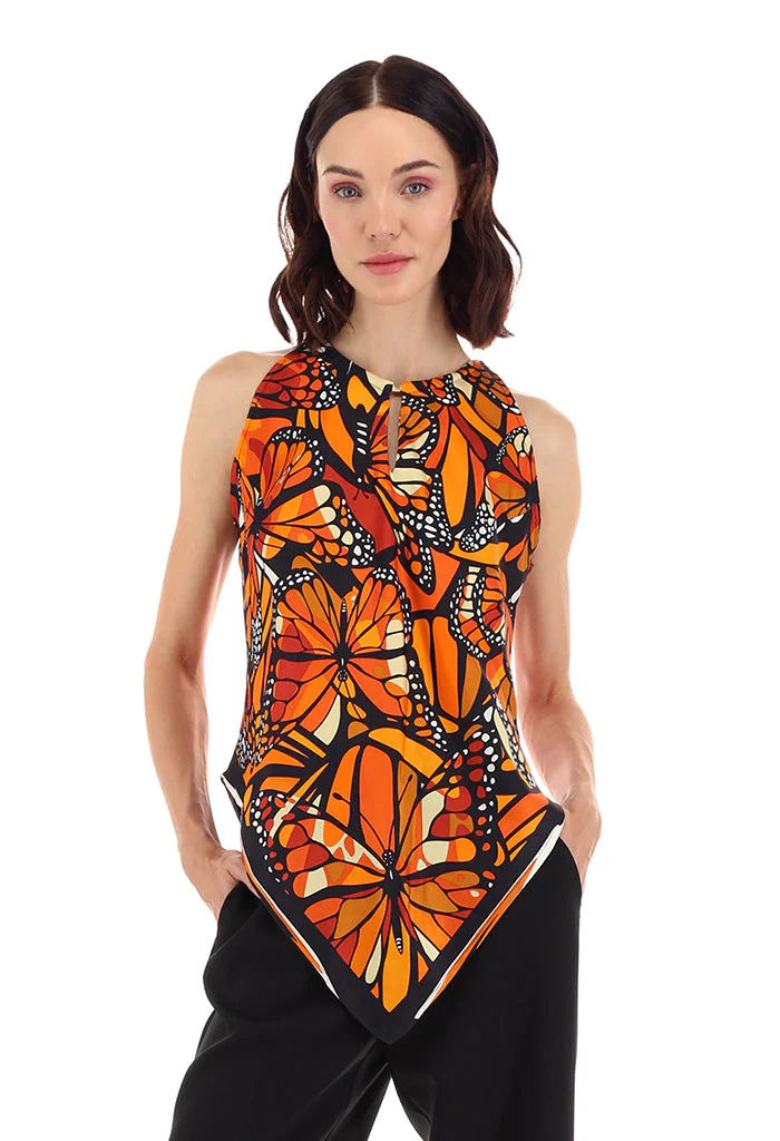 Blusa Cuello Ajustable Vuelo de Mariposa - Imagen 9