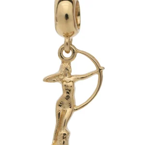 Amuleto para Brazalete Diana Cazadora Baño de Oro