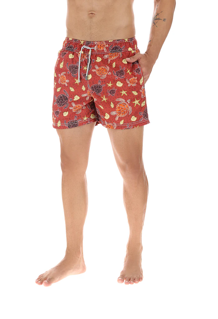 Traje de Baño Tortuga Marina Rojo - Imagen 4