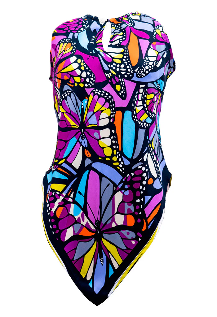 Blusa Cuello Ajustable Vuelo de Mariposa - Imagen 3