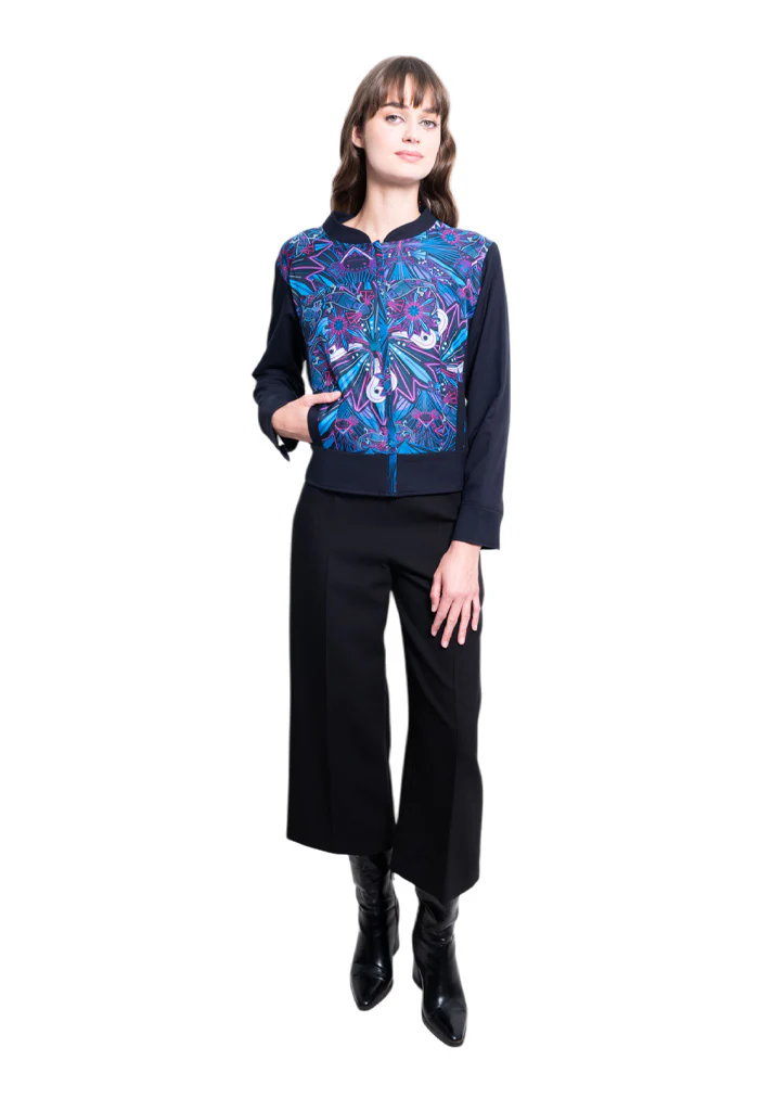 Bomber Okomej Ajolotes Azul Morado - Imagen 6