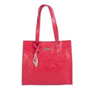 Tote Xunaán de Piel Grabado Mariposa