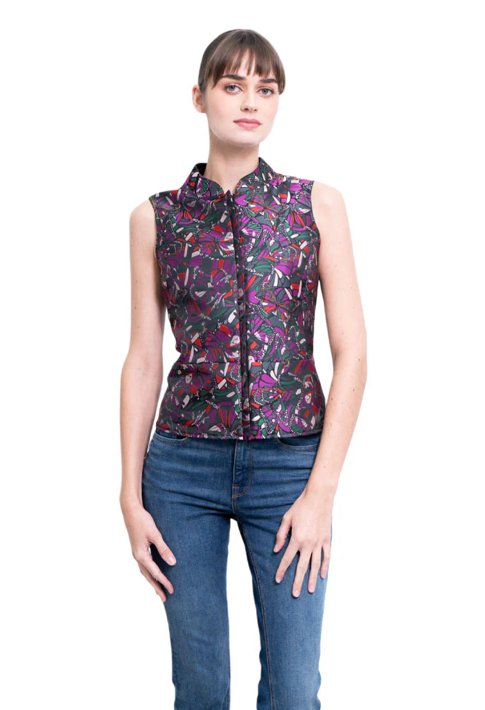 Chaleco Beritsi Vuelo Mariposa Verde - Imagen 3