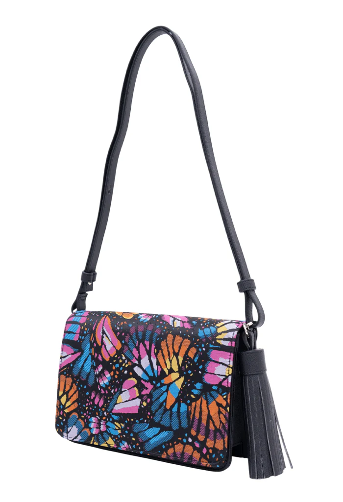 Bolsa Crossbody Cha Mariposa Bordada - Imagen 3