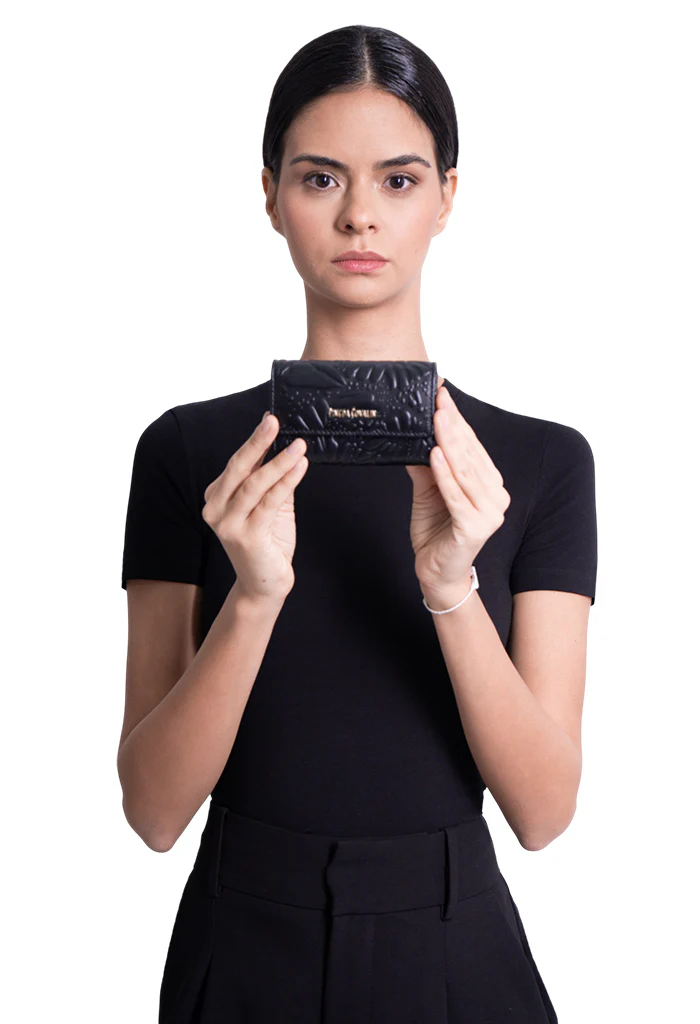 Cartera Mini Tuulis Piel Grabado Mariposa - Imagen 6