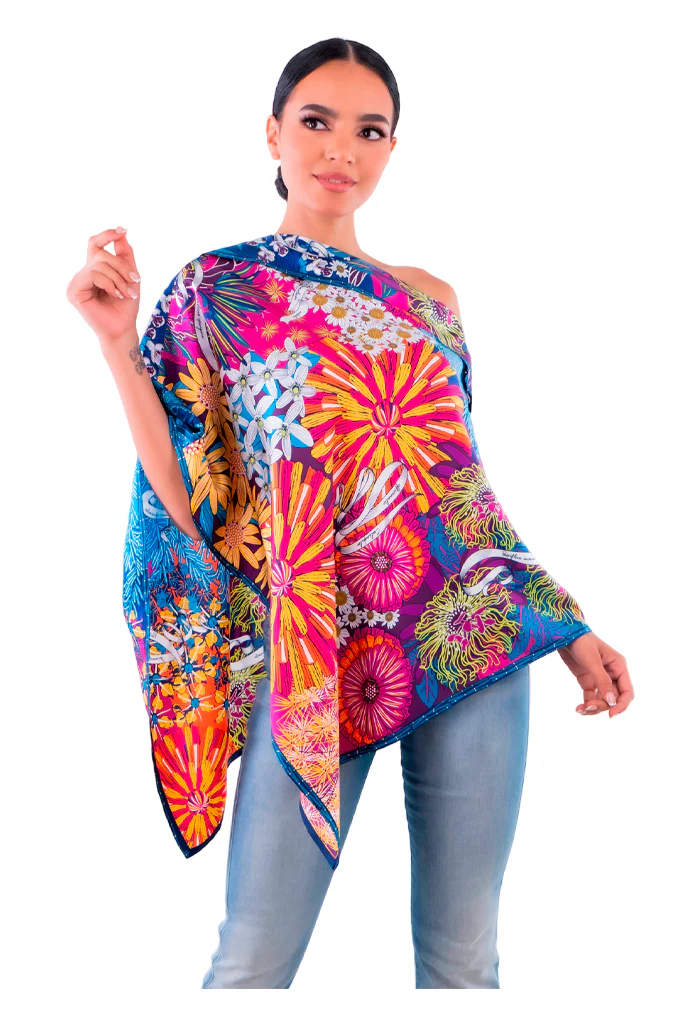 Poncho Herbolaria Flores - Imagen 5