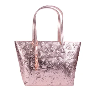 Tote K'iin de Piel Grabado Mariposa