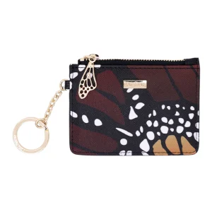 Tarjetero c/llavero Neek Saffiano Mariposa Macro