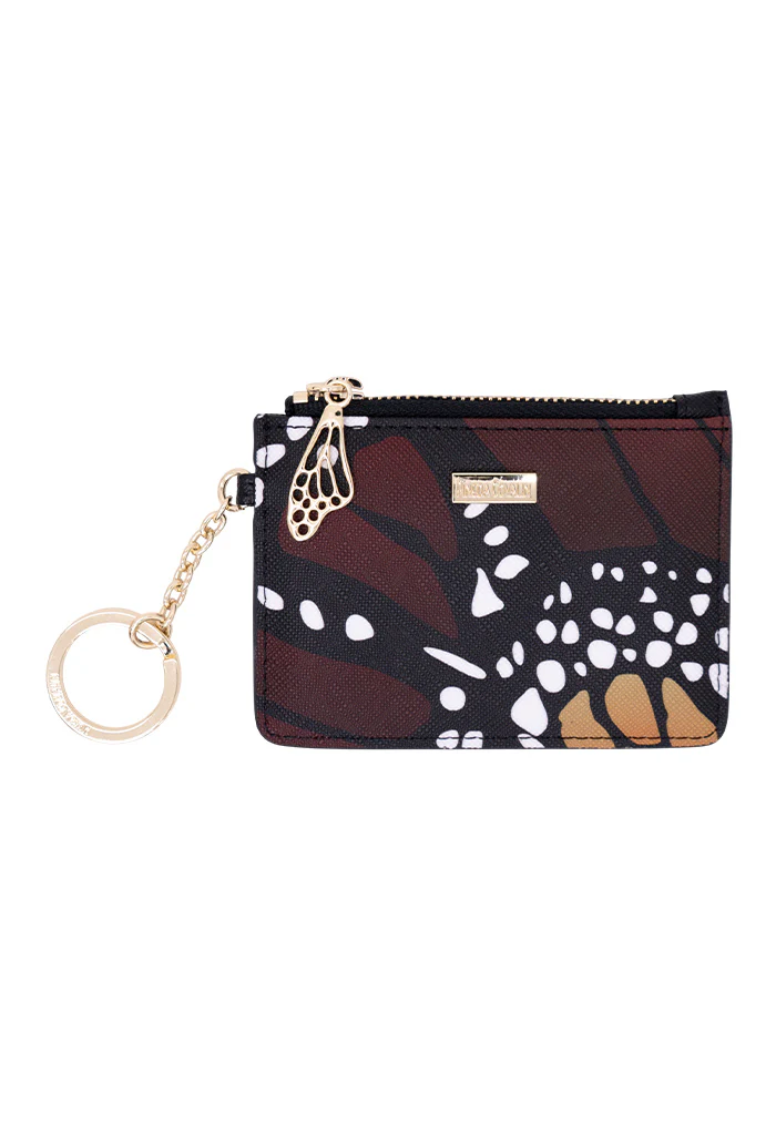 Tarjetero c/llavero Neek Saffiano Mariposa Macro