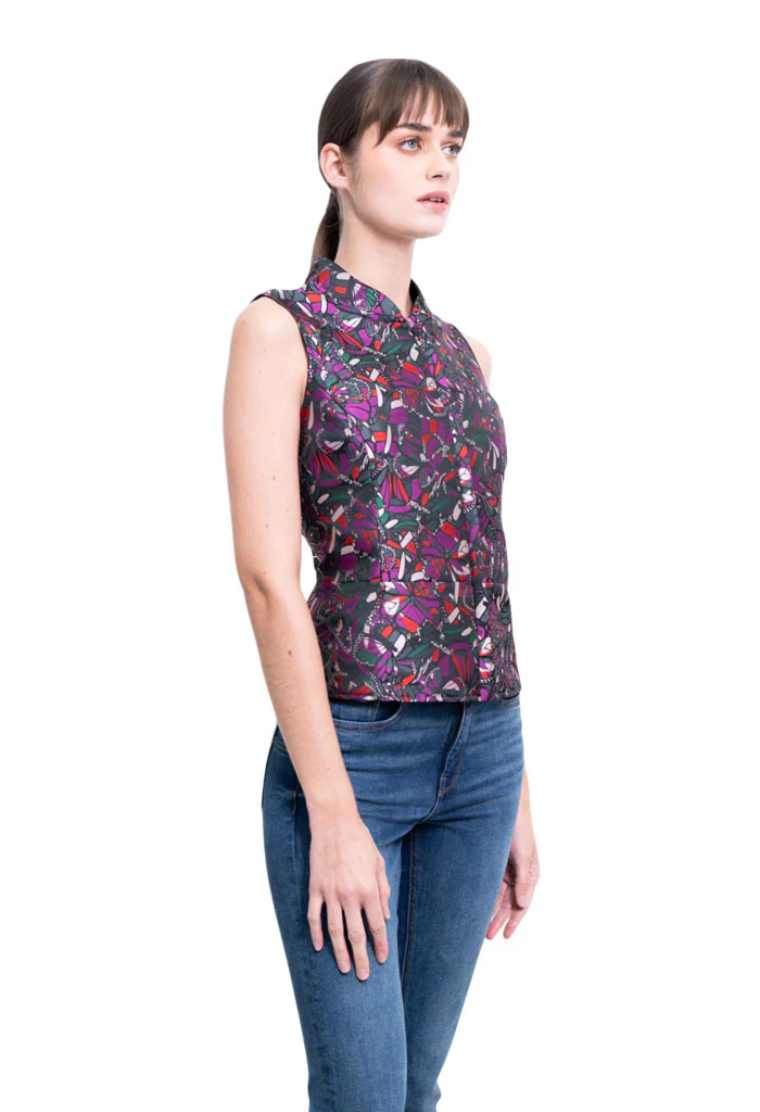 Chaleco Beritsi Vuelo Mariposa Verde - Imagen 4