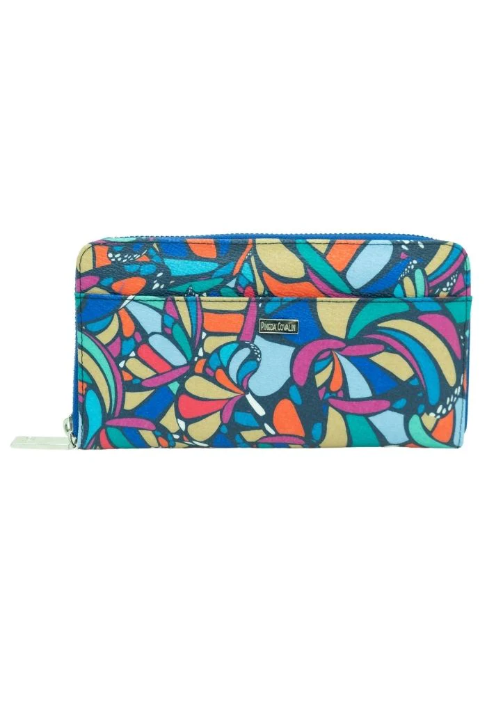 Cartera Grande Vinil Mariposa Abstracta - Imagen 7