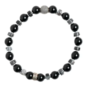 Pulsera Onix para Caballero Detalle Plata