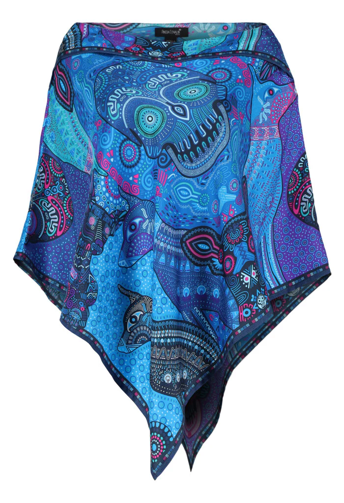 Poncho Día de Muertos Mictlán - Imagen 5