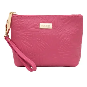 Cosmetiquera Piix de Piel Grabado Mariposa