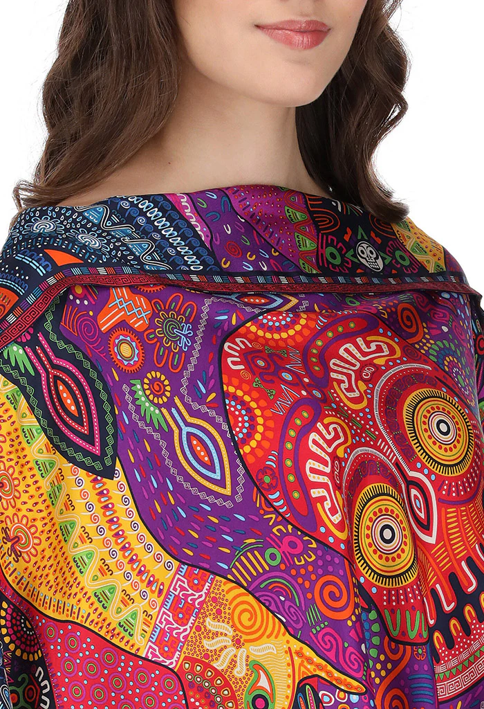 Poncho Día de Muertos Mictlán - Imagen 3