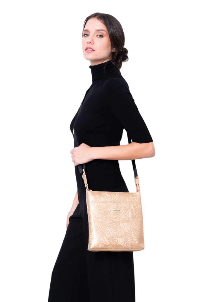 Messenger Bag Xíimbal Saff Grabado Mariposa - Imagen 6