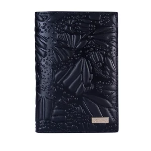 Porta Pasaporte Xuul de Piel Grabado Mariposa