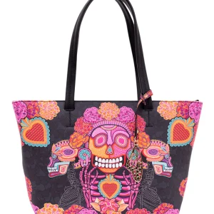 Tote K'iin Saffiano Día de Muertos Catrina