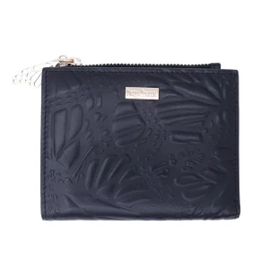 Cartera Chica Yemal Piel Grabado Mariposa