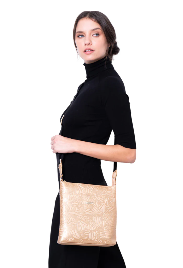 Messenger Bag Xíimbal Saff Grabado Mariposa - Imagen 5