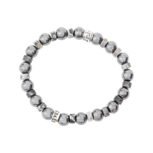 Pulsera con Greca Hematita