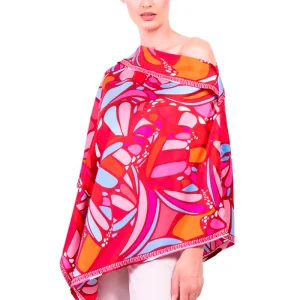 Poncho Mariposa Abstracta