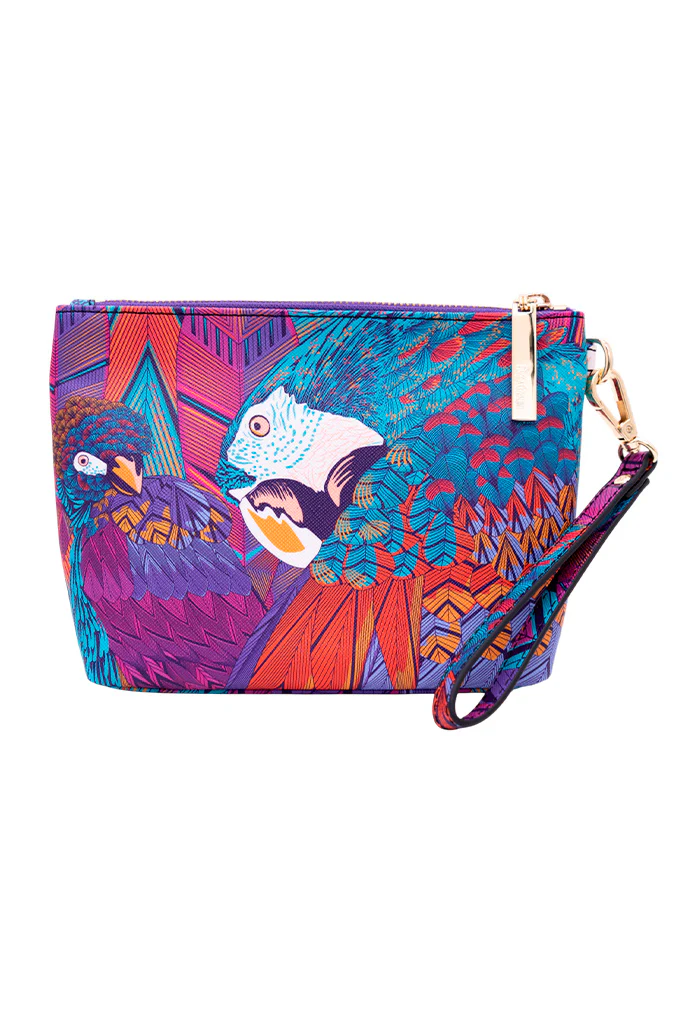 Cosmetiquera Piix Saffiano Guacamaya