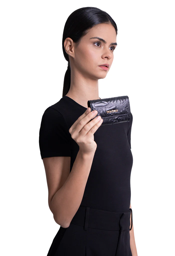 Cartera Mini Tuulis Piel Grabado Mariposa - Imagen 7