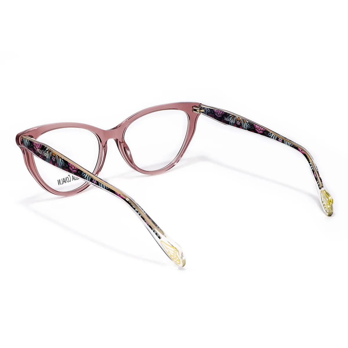 Lentes Oftálmicos Cat Eye Oro Rosa - Imagen 5