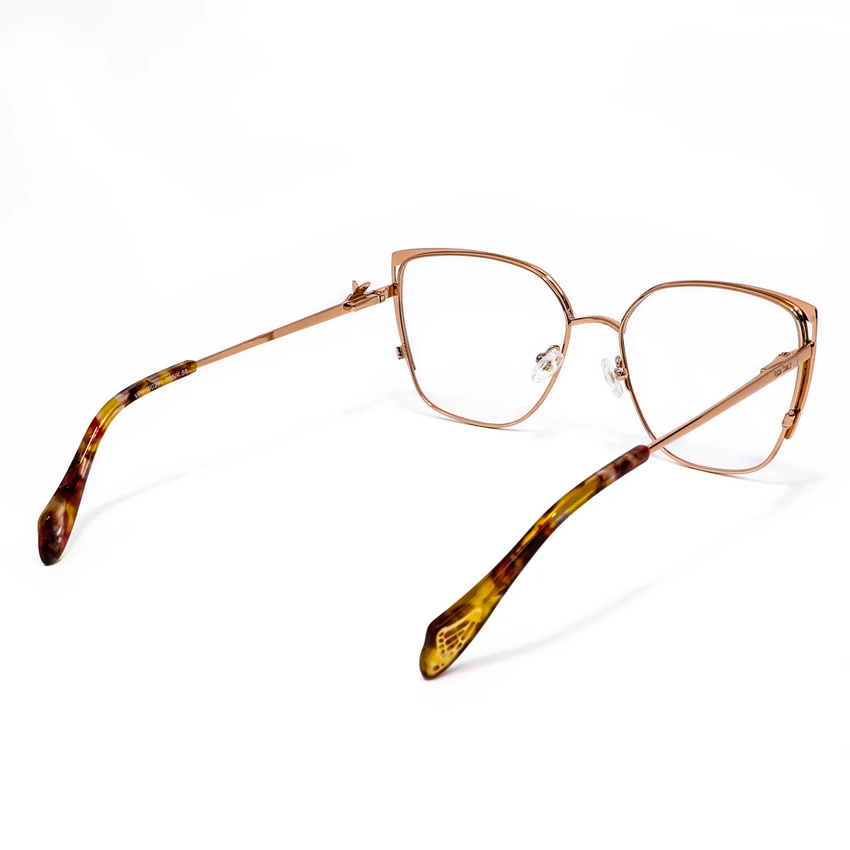 Lentes Oftálmicos Cat Eye Oro Rosa - Imagen 3